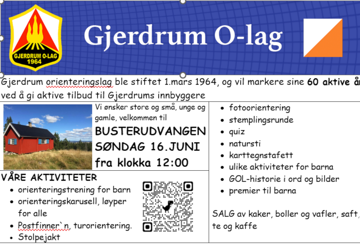 GJERDRUM O-LAG 60 ÅR